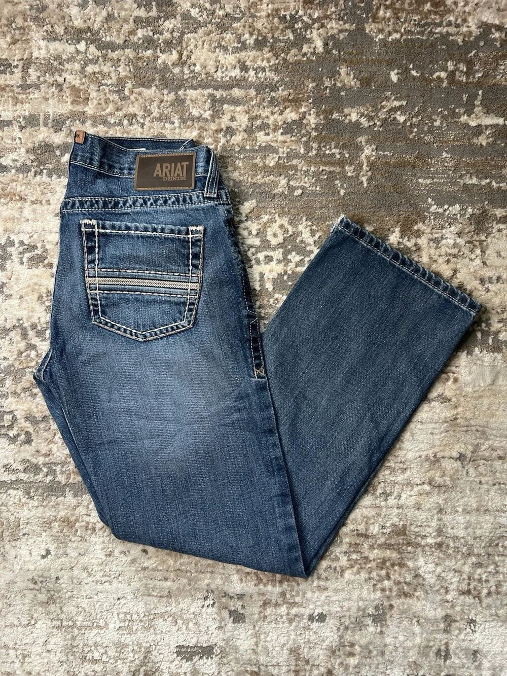 Ariat M2 Traditional Relaxed Boot Cut Jeans Western Cowboy Denim | 30x32